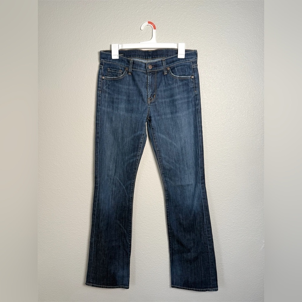Citizens Of Humanity Designer Dark Blue Denim Boot Cut Jeans Women’s Size 29